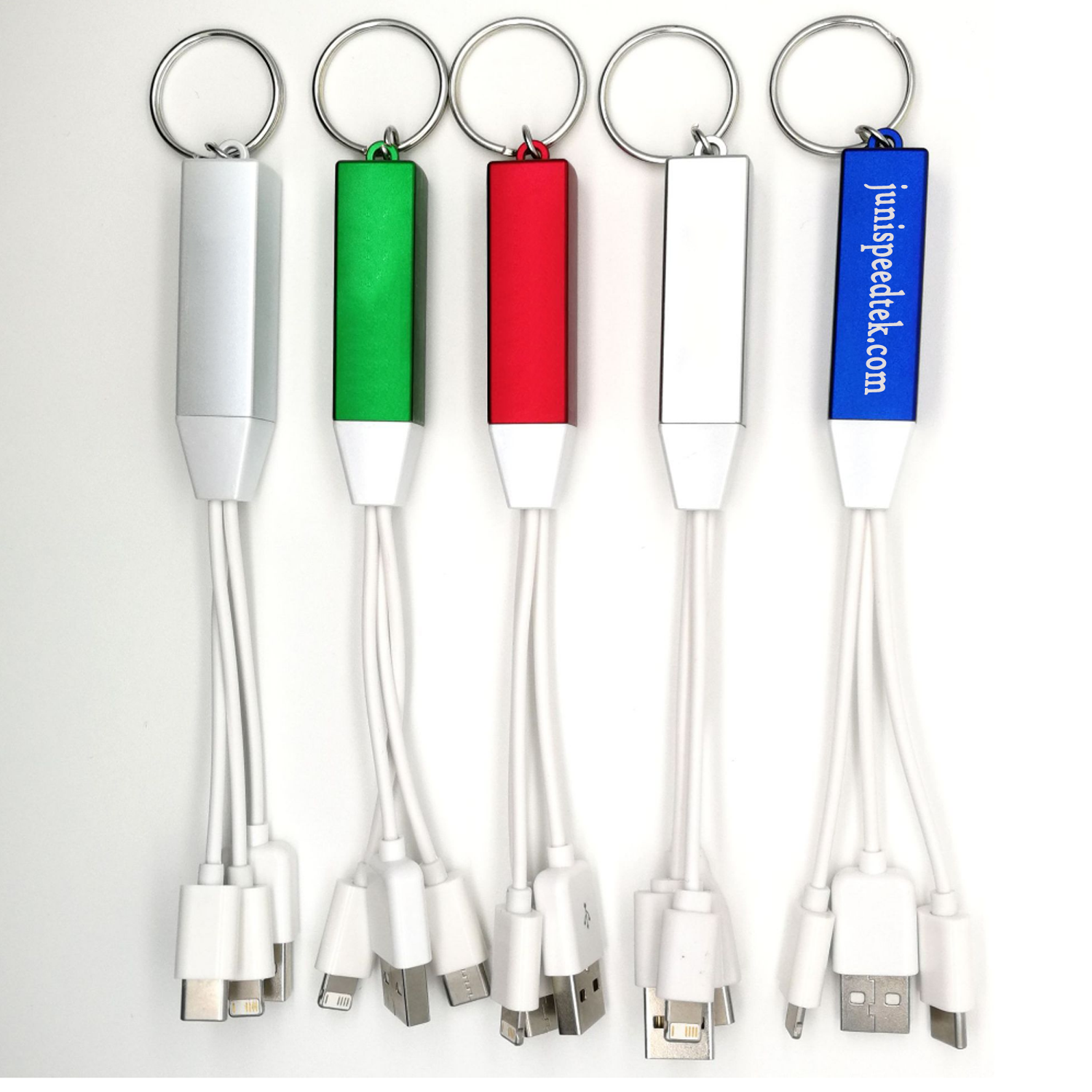 3-in-1 Light-Up Charging Cable with Keychain 1