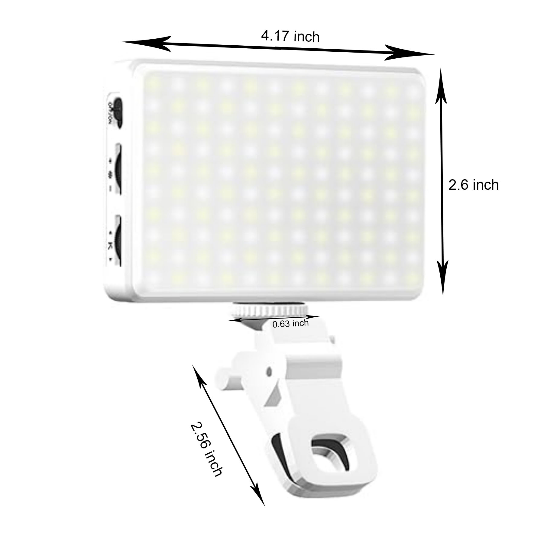 120 LED Rechargeable Clip Video Selfie Light 4