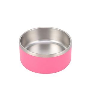 32oz Double Walls Steel Pet Food Bowl 15