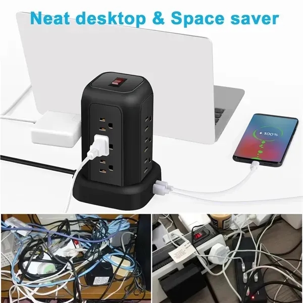 Multi Plug Outlet Extender Charging Station 6