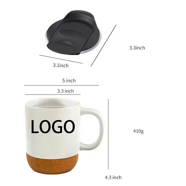 Classic 12oz Ceramic Mug with Cork Base 6