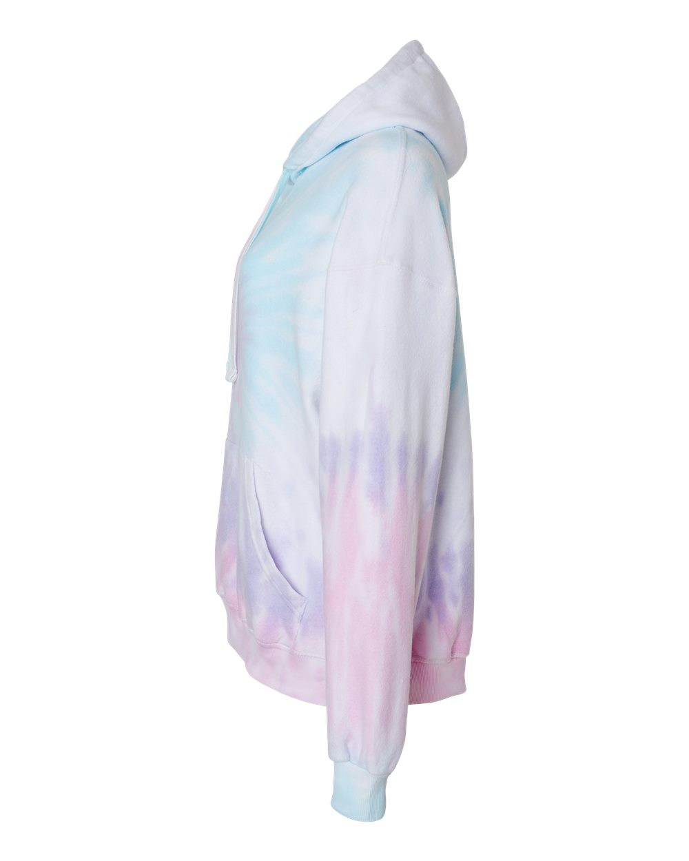 Unisex Tie-Dyed Cloud Inside-Out Fleece Hooded Sweatshirt - 8600 7