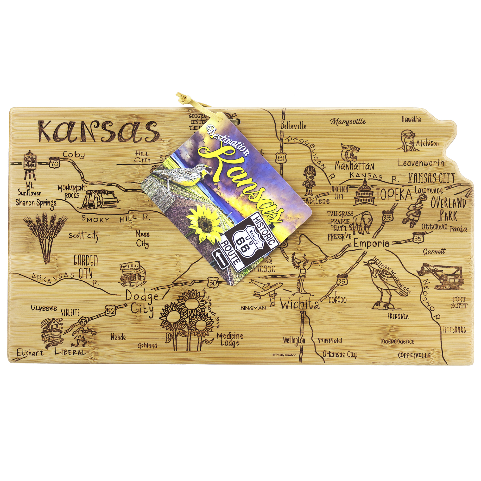 Destination Kansas Cutting & Serving Board 4