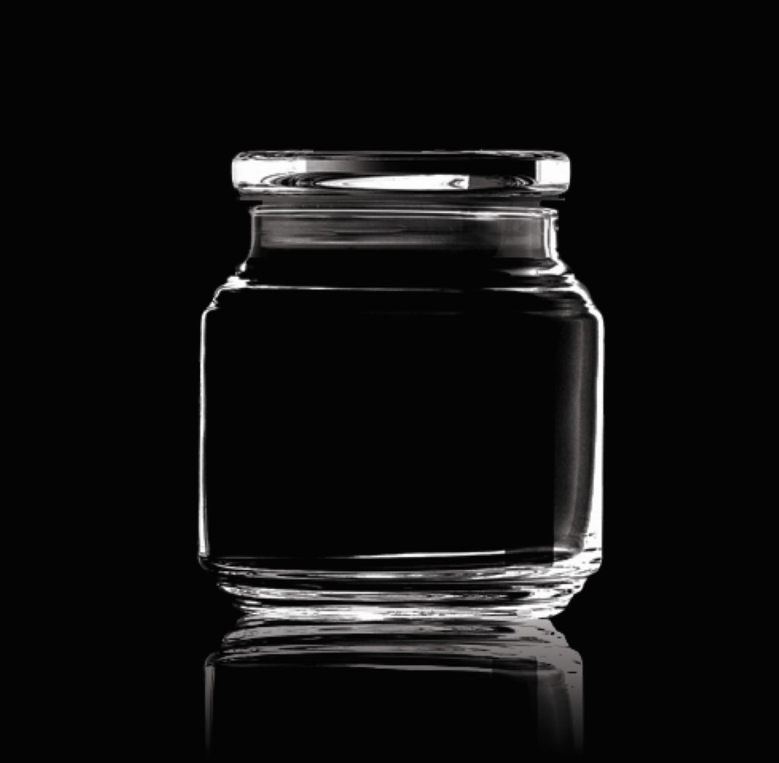 16 Oz. Round Glass Candy Jar w/Lid 1