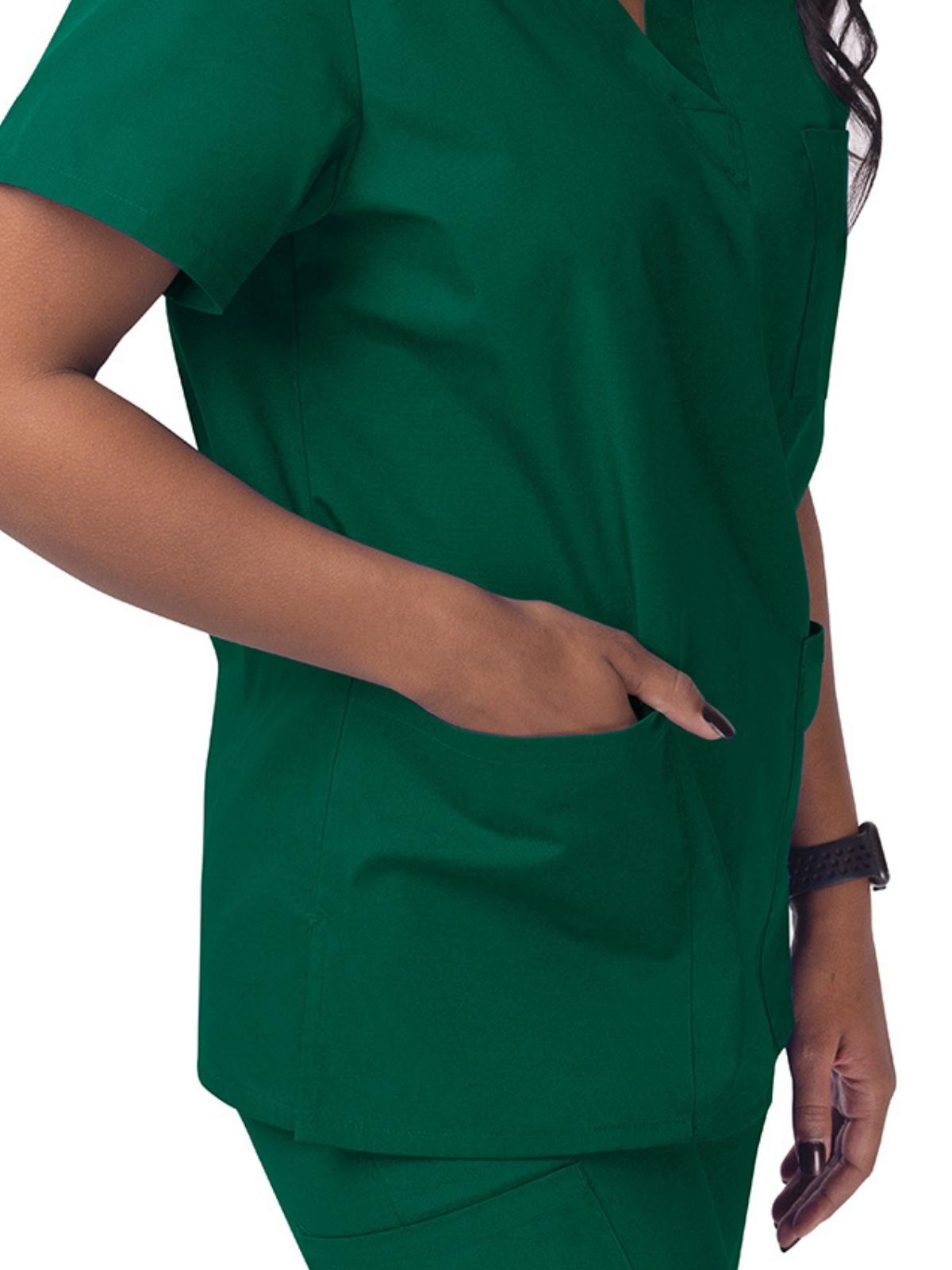 Adar - Sivvan - Unisex V-Neck 3 Pocket Top 3