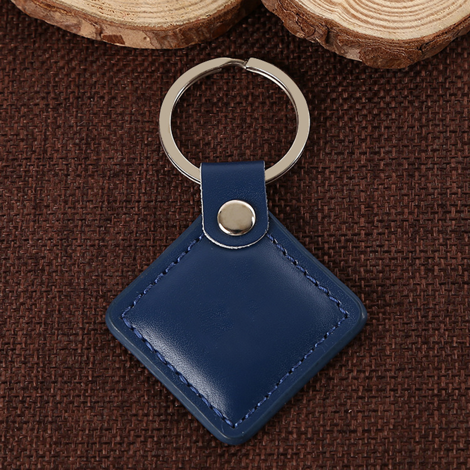 Leatherette Quadrate Keychain 3