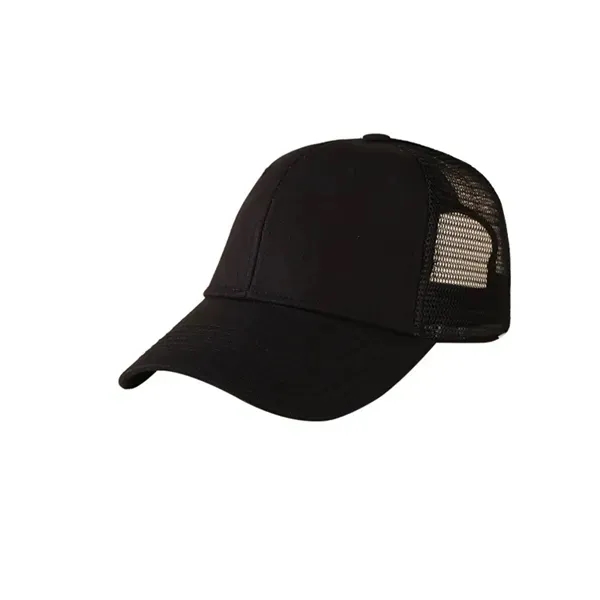 Cotton Semi-Net Truck Cap with 6 Panel Structured 7