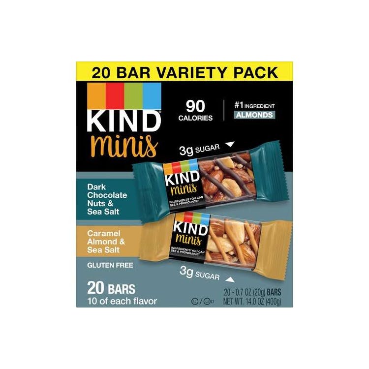 KIND Minis Bars - Variety Pack 20 Bars 2