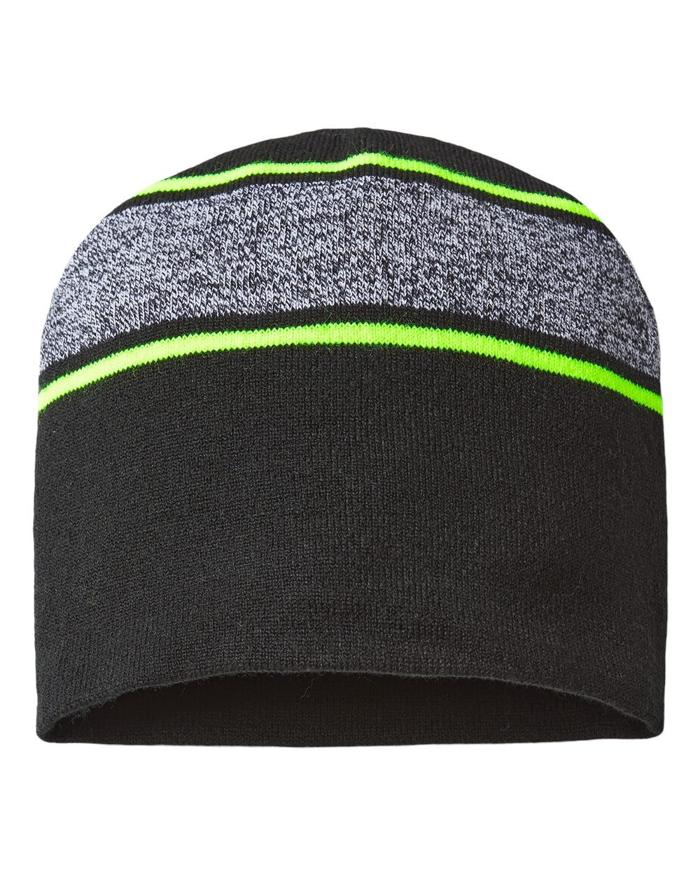 USA-Made Variegated Striped Beanie - RKV9 2