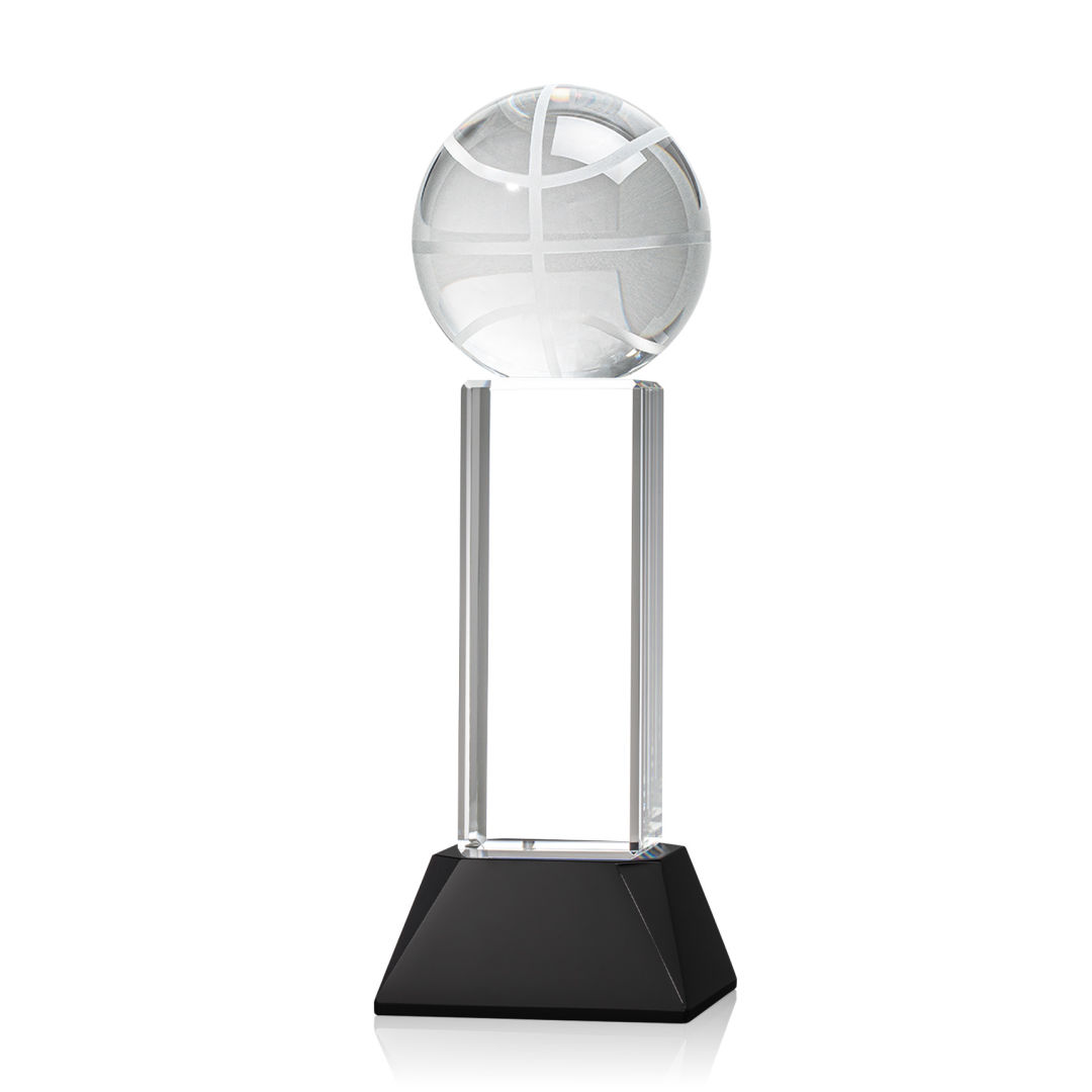 Basketball Award on Stowe Base - Black 2