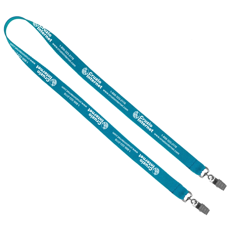 "CULVER" 3/4" Width Dual Attachment Silkscreen Polyester Lanyard 23