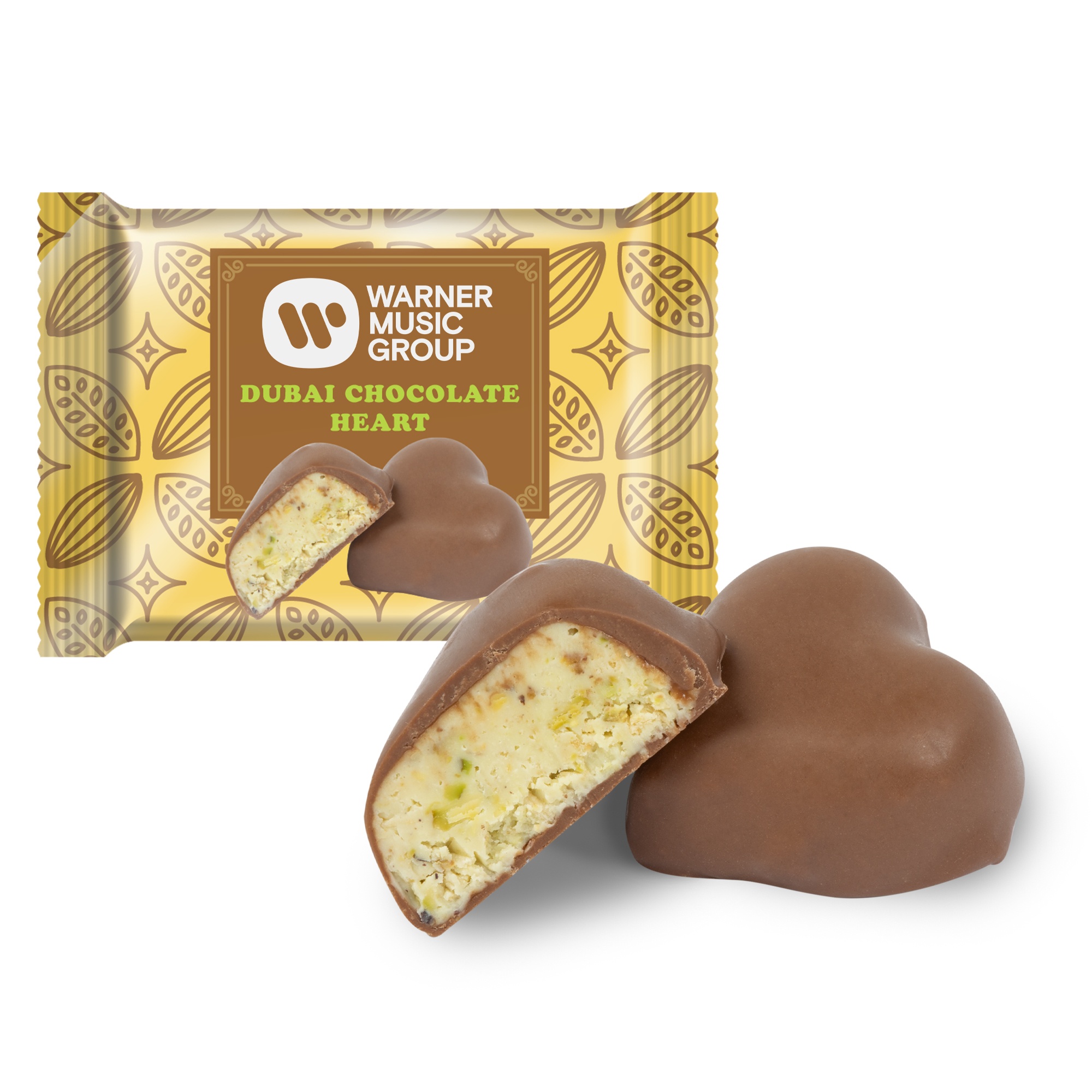 Milk Chocolate Dubai Heart- 0.70oz 1