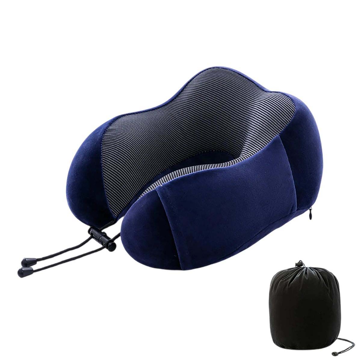 Soft Spandex Travel Pillow for Planes Trains and Cars 8