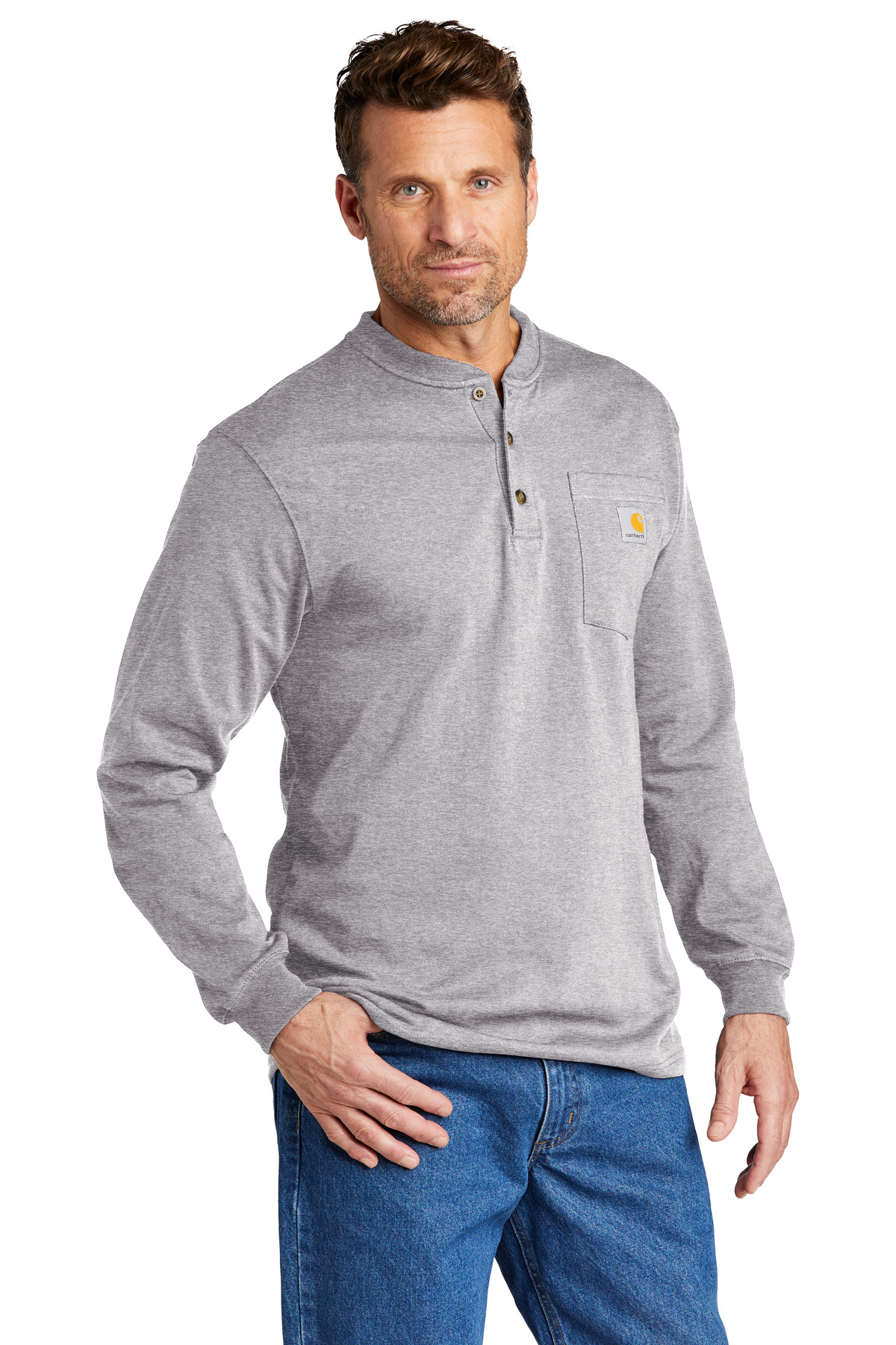 Carhartt Long Sleeve Henley T-Shirt CTK128 6