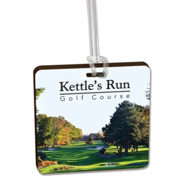 Custom Ultra Vivid Recycled Wood Bag Tags 7