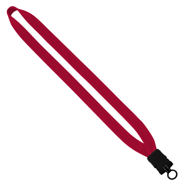 3/4" Cotton Lanyard with Plastic Snap-Buckle Release & O-Ring 14