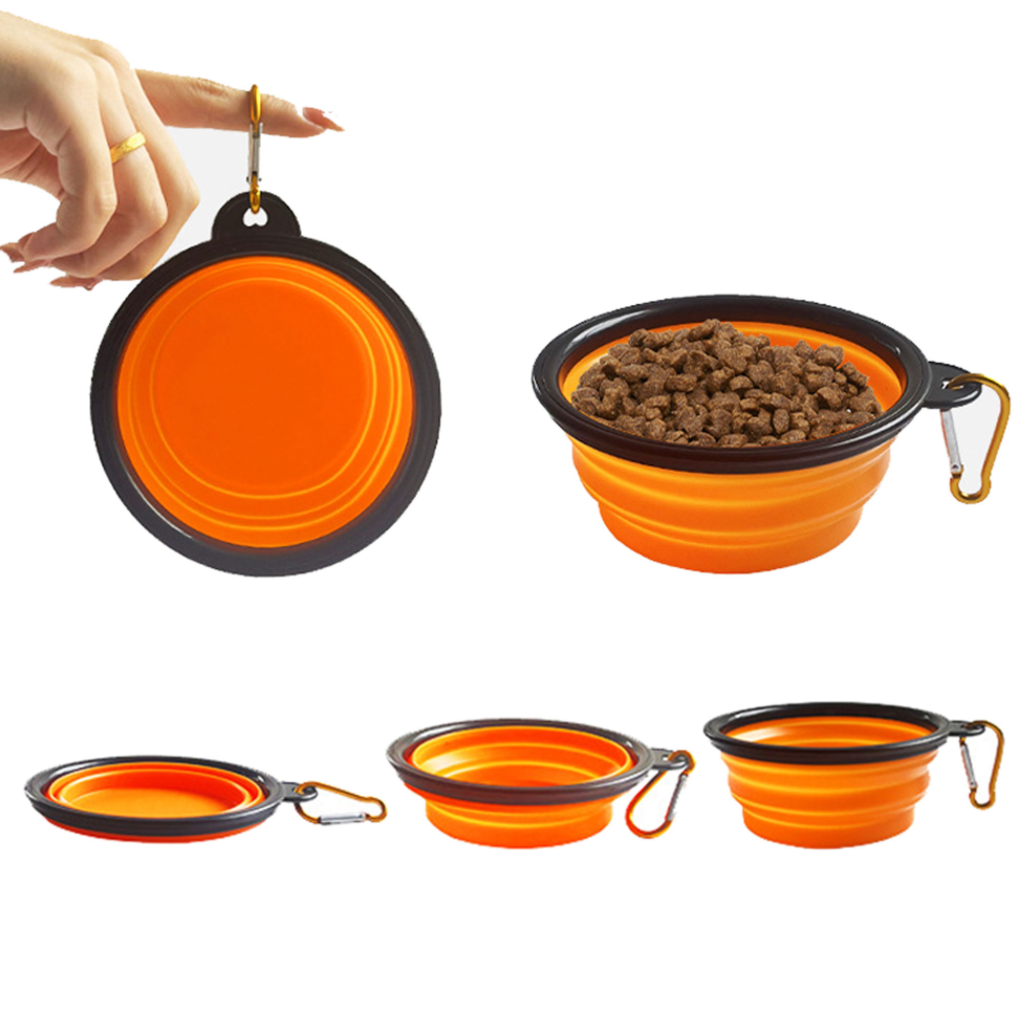 MOQ50 Space Saving Collapsible Pet Bowl 6