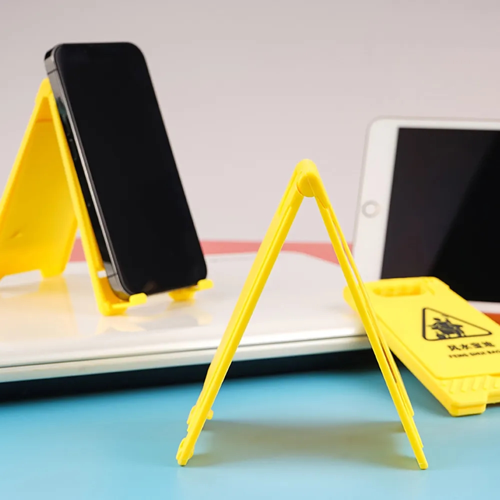 Roadblock Warning Sign Phone Holder with Mirror 3