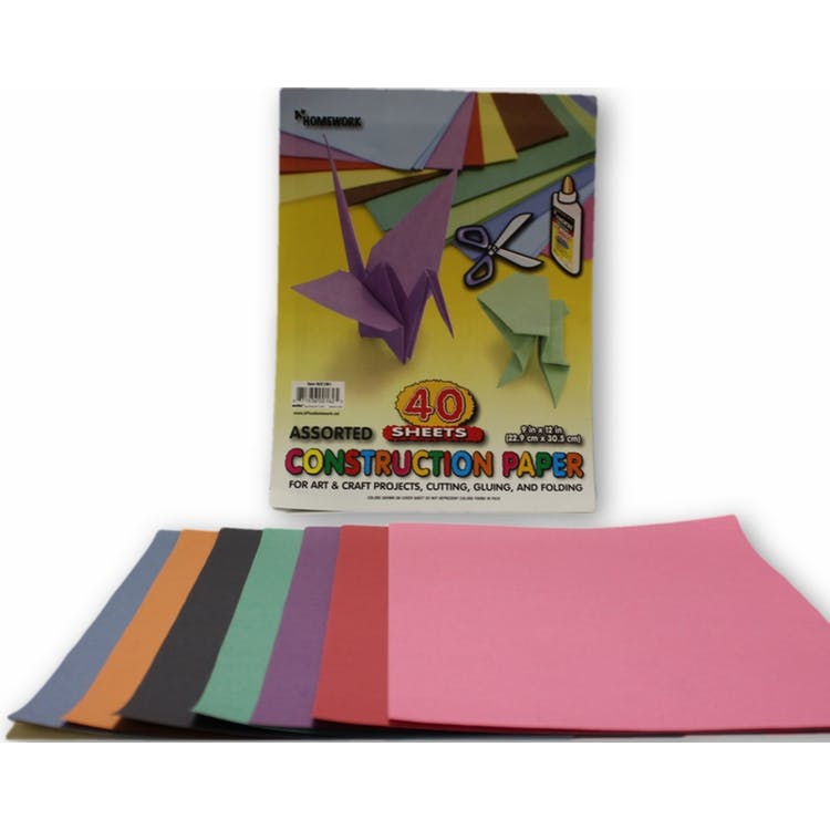Construction Paper - 40 Sheets 9" x 12" 2