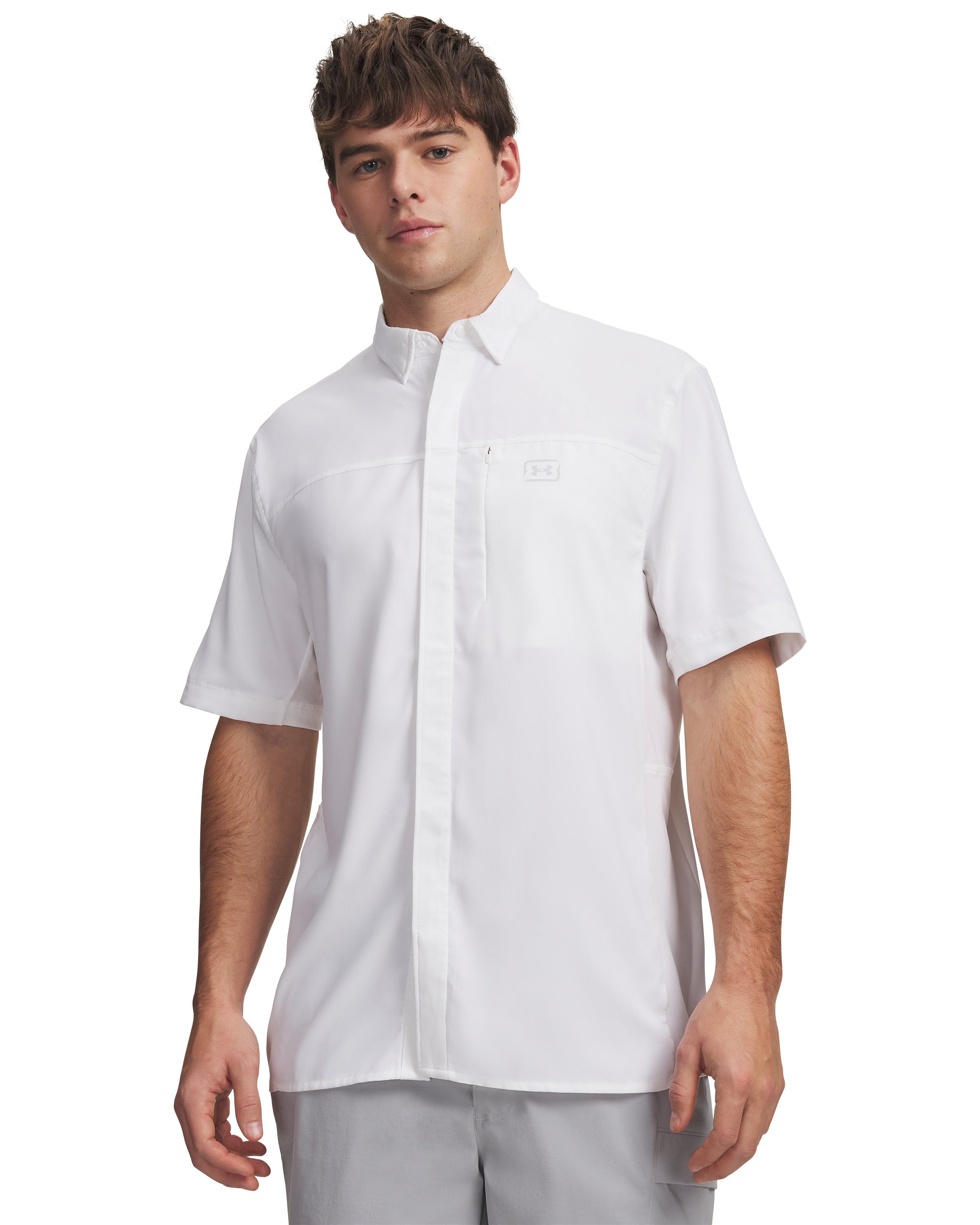 UA Fish Pro Hybrid Woven Men's Short Sleeve 12