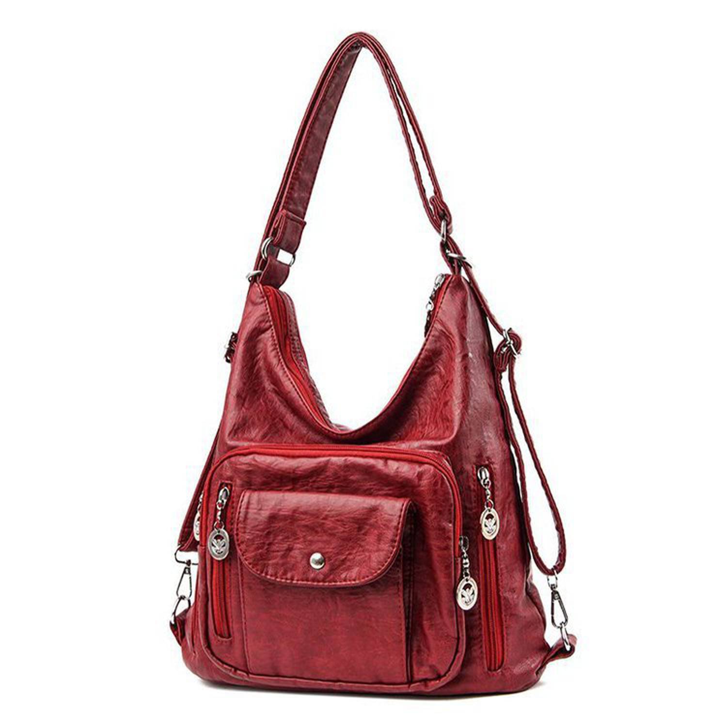 Retro PU Leather Fashion Tote Bag 3