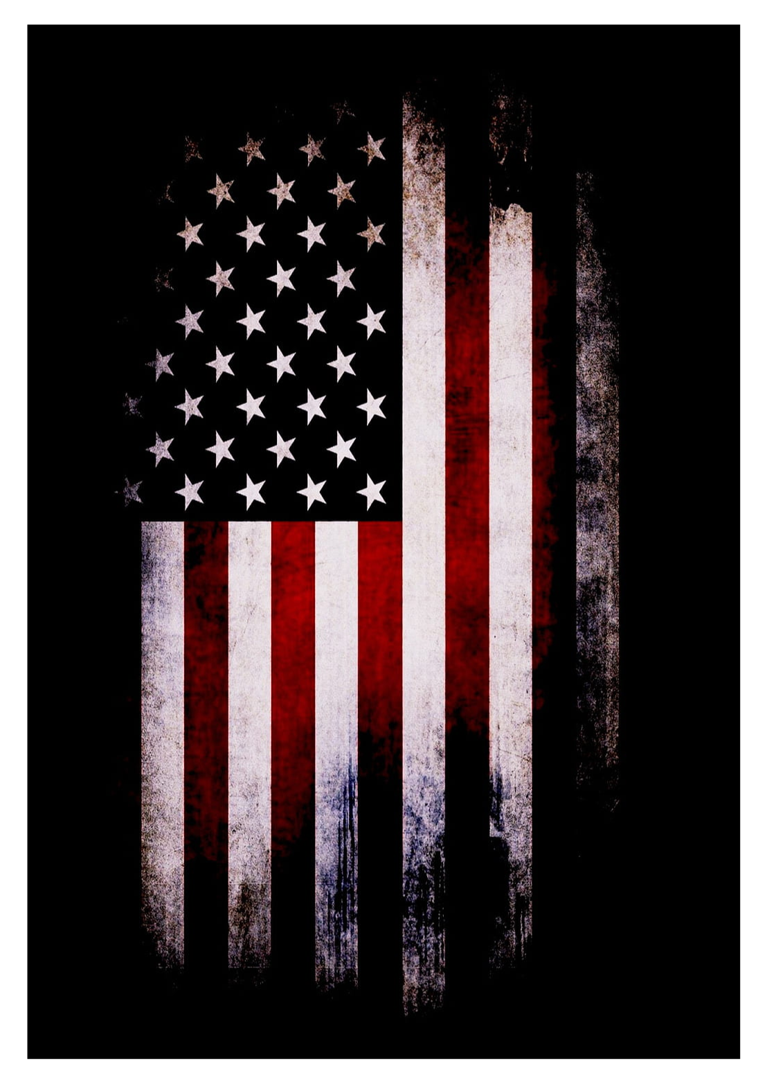 Photo Color Custom Flag on White Fabric 3