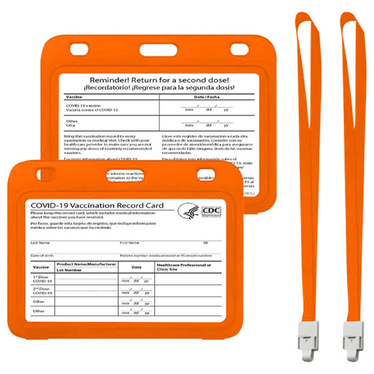 Vaccine Card Sleeve & Lanyard Set 14