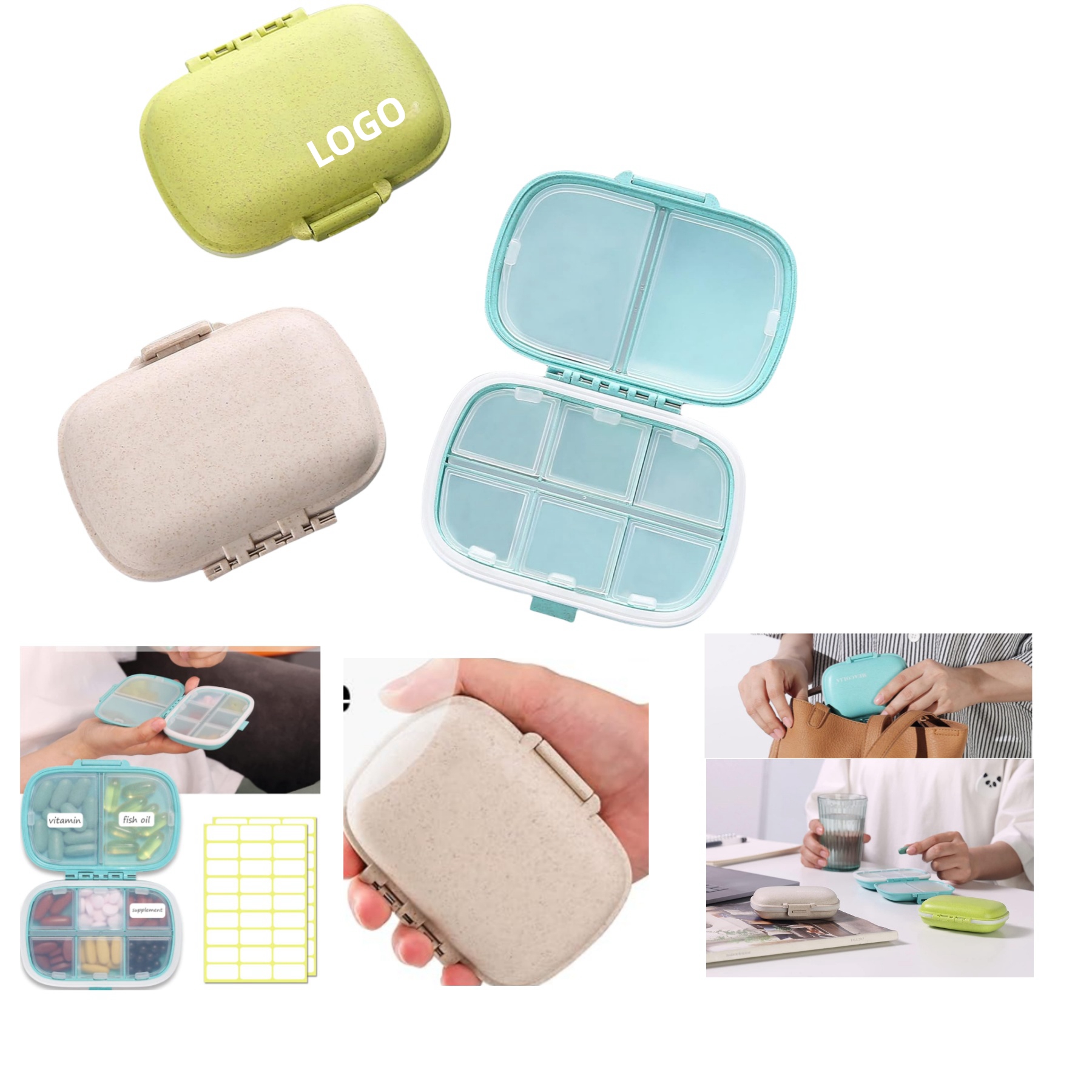 8 Compartment Travel Pill Box 3