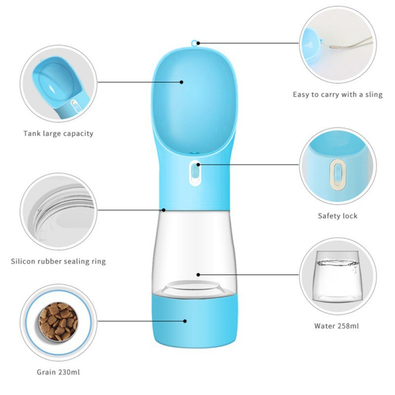 Pet Cup Portable Water Bottle Outdoor Drinker 3