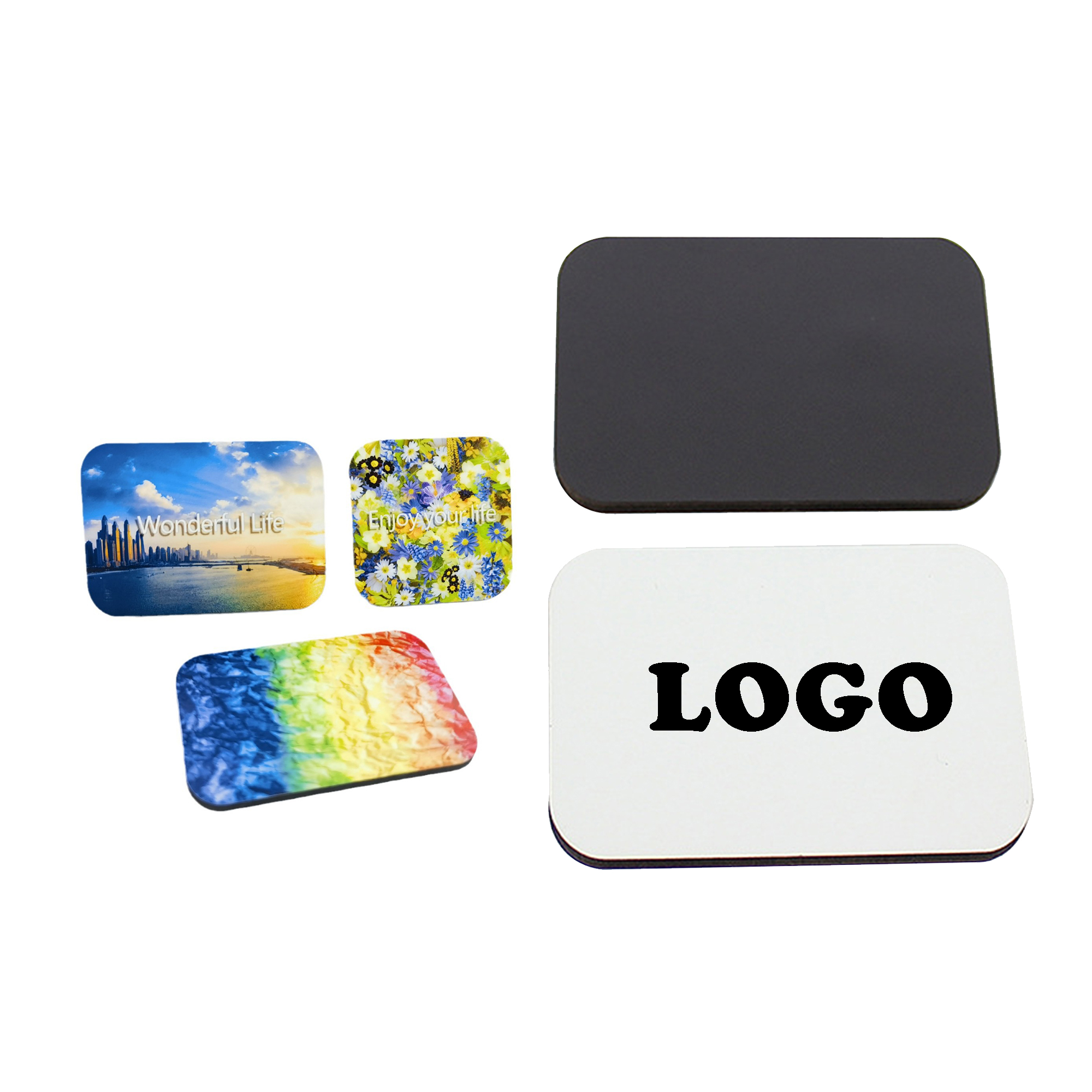 MOQ 50 Creative Rectangle Magnetic Fridge Stickers 5