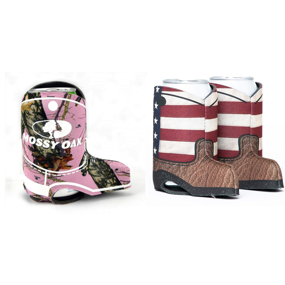 Boot Slide On Scuba Can Coolie, custom koozie with logo imprint 4