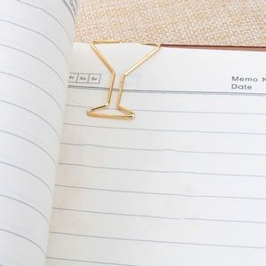 Cocktail Glass Shaped Paper Clips In Tin Box Set Of 16 2
