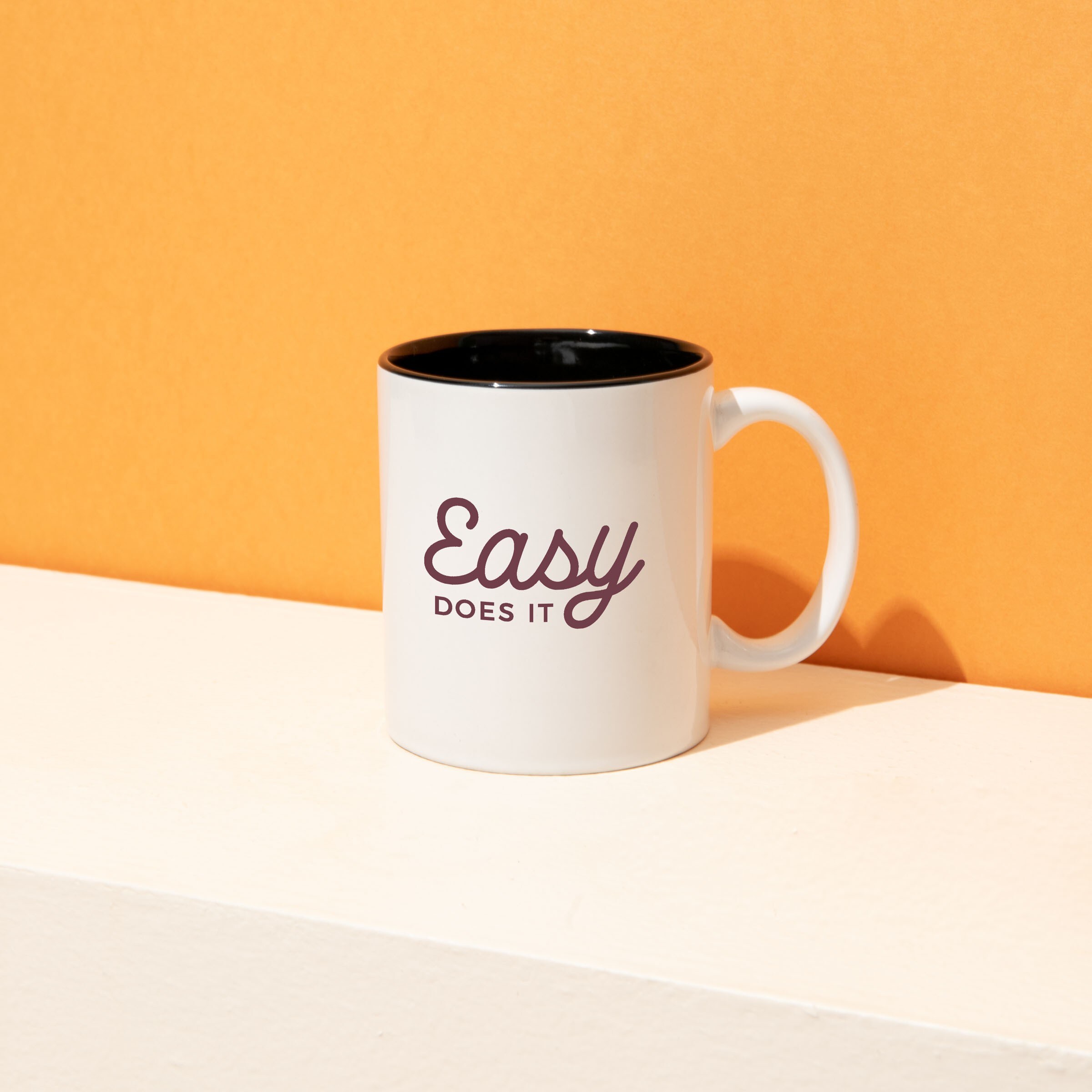 TWO TONE MUG 11 OZ. WHITE/BLACK