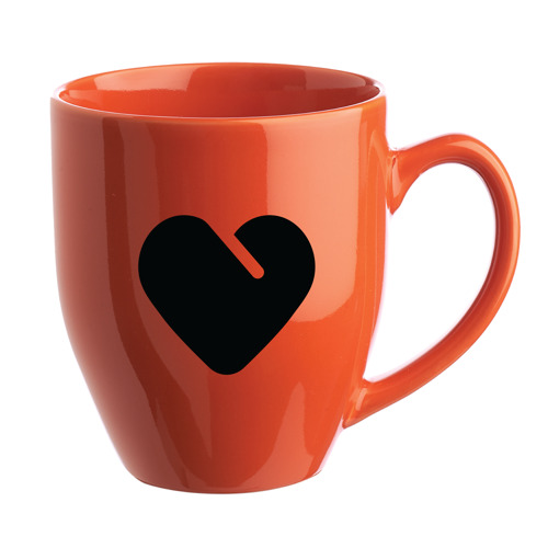Glossy Bistro Style Ceramic Mug, 16 oz. 15