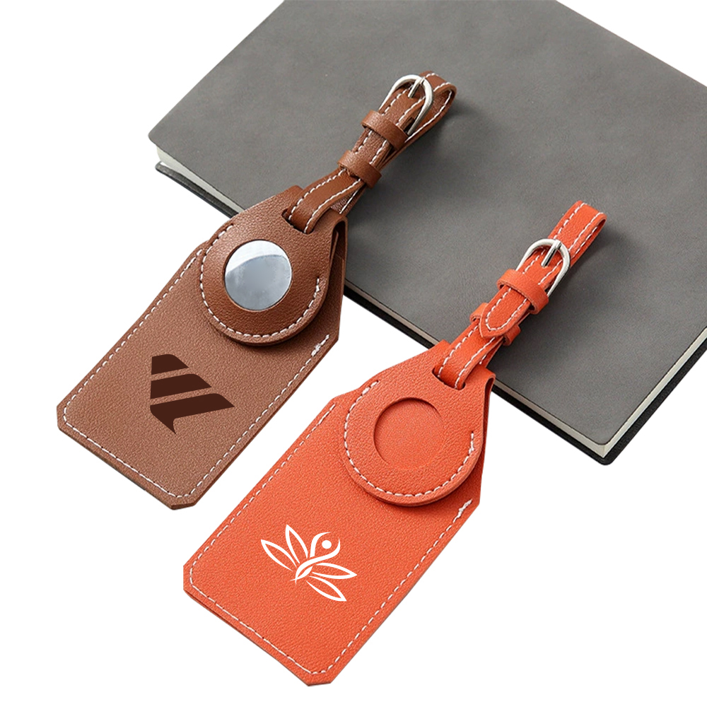 PU Luggage Tag with AirTag Slot 11