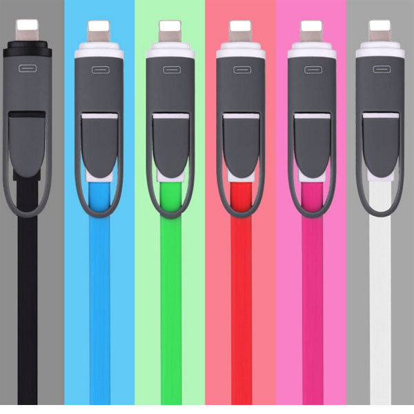 2in1 Micro USB and Lightning Cable 3