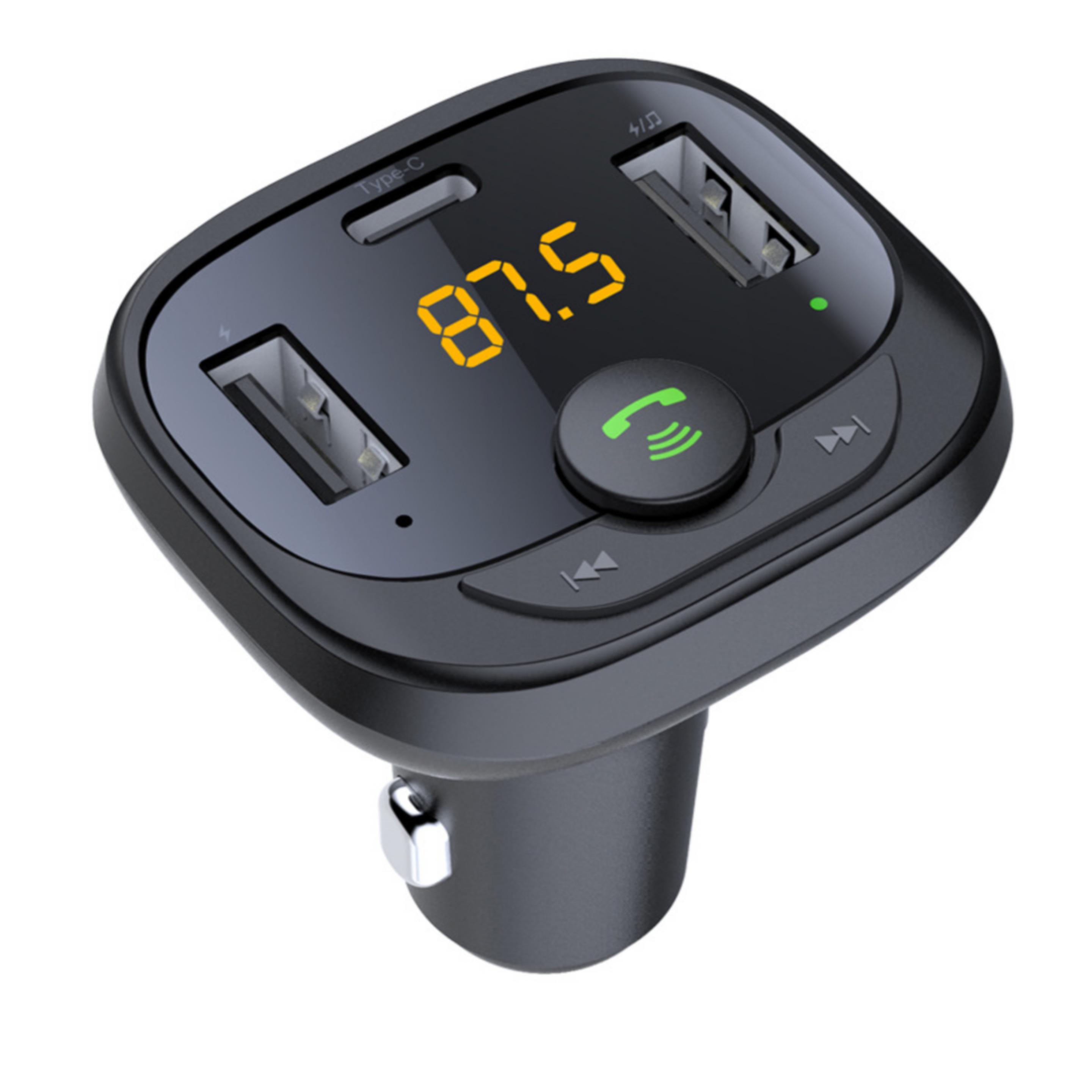 Multifunctional car charger with 5.0 Bluetooth music player 2