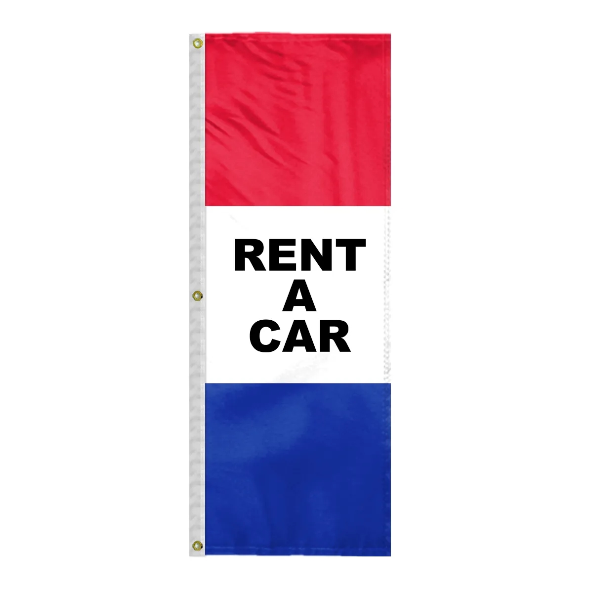 8' x 28" (3) Sewn Stripes Horizontal Message Flags 4