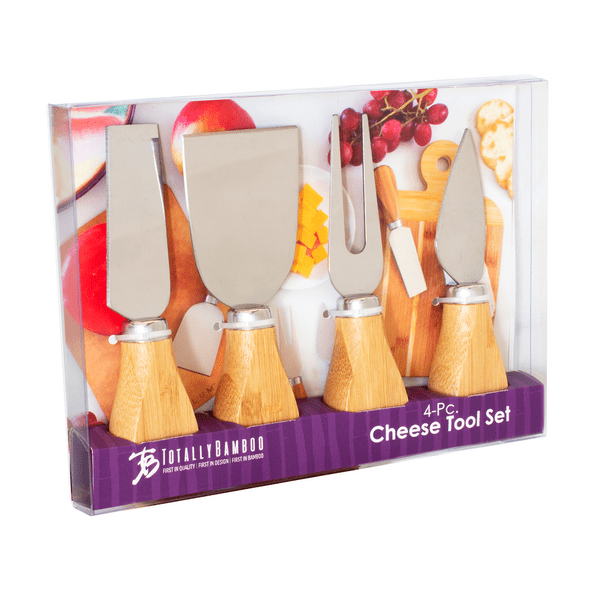 4- Piece Bamboo Cheese Tool Set 7