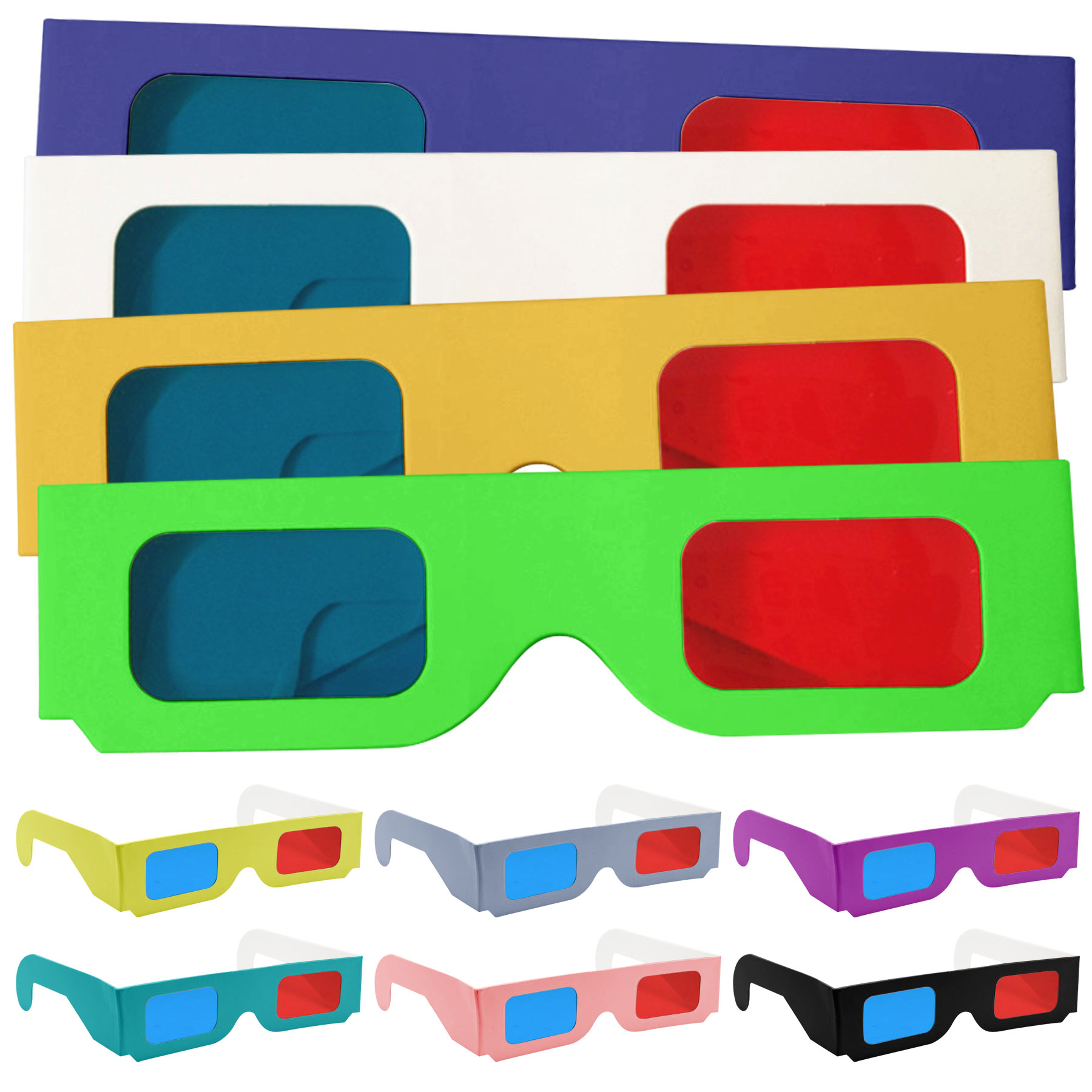 Red Cyan 3D Paper Sunglass 2