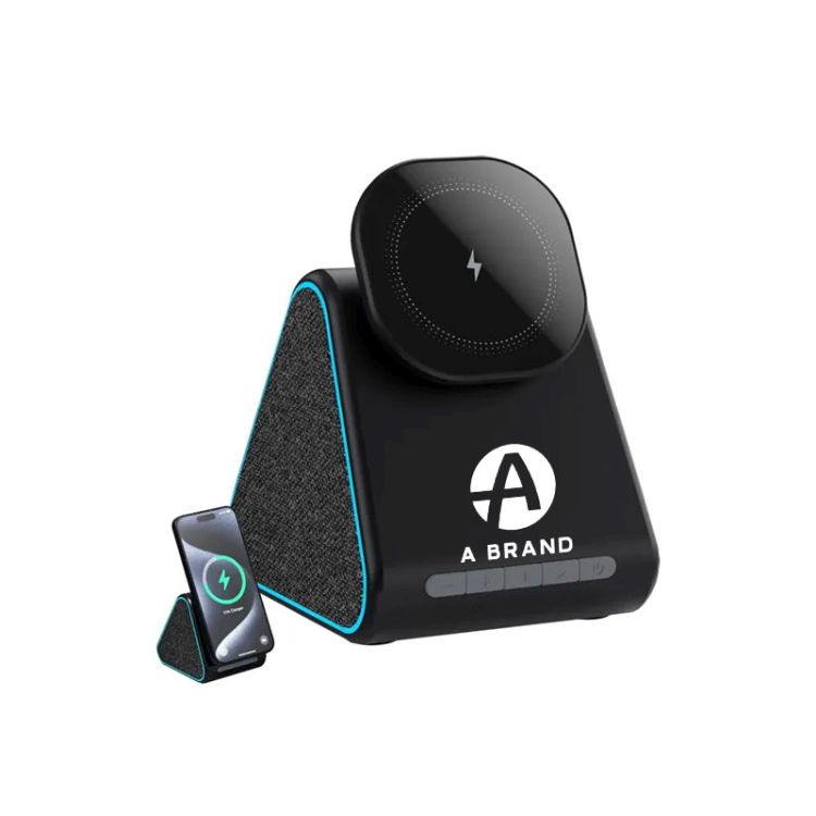 3-in-1 Magnetic Wireless Charger with Bluetooth Speaker 2