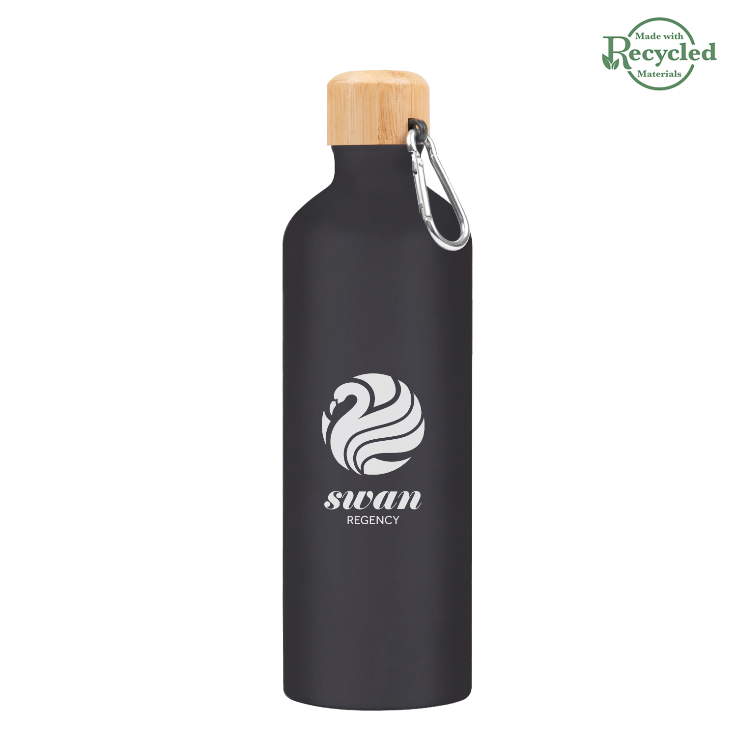 25 Oz. Aluminum Tundra Bike Bottle With Bamboo Lid 7