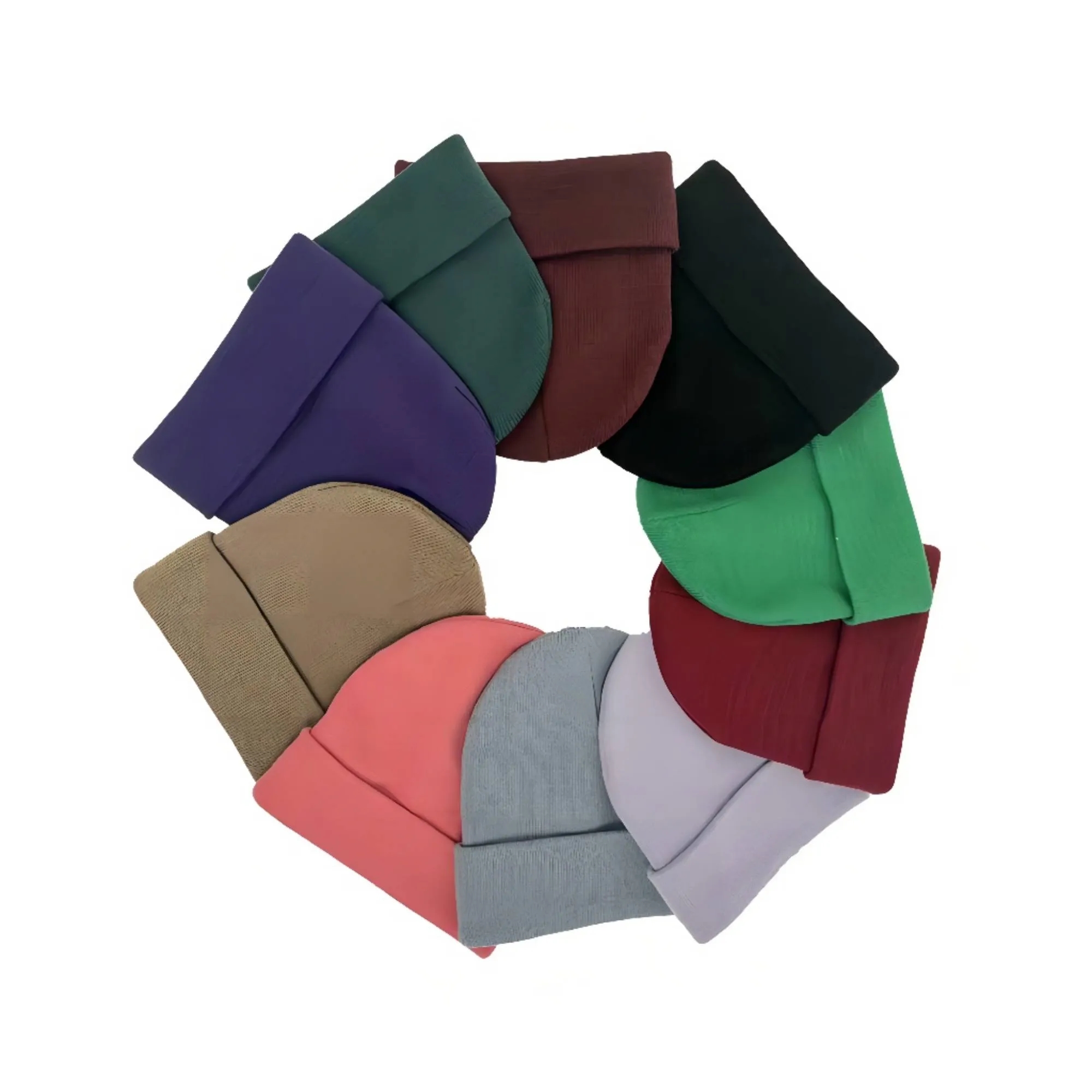 100% Knitted Beanie Cap MOQ 100 PCS 2
