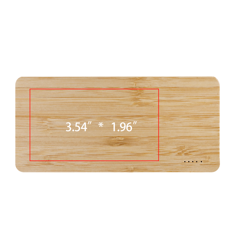 Eco-Friendly Bamboo 10W Fast Wireless Charger And 10000mAh Power Bank 7