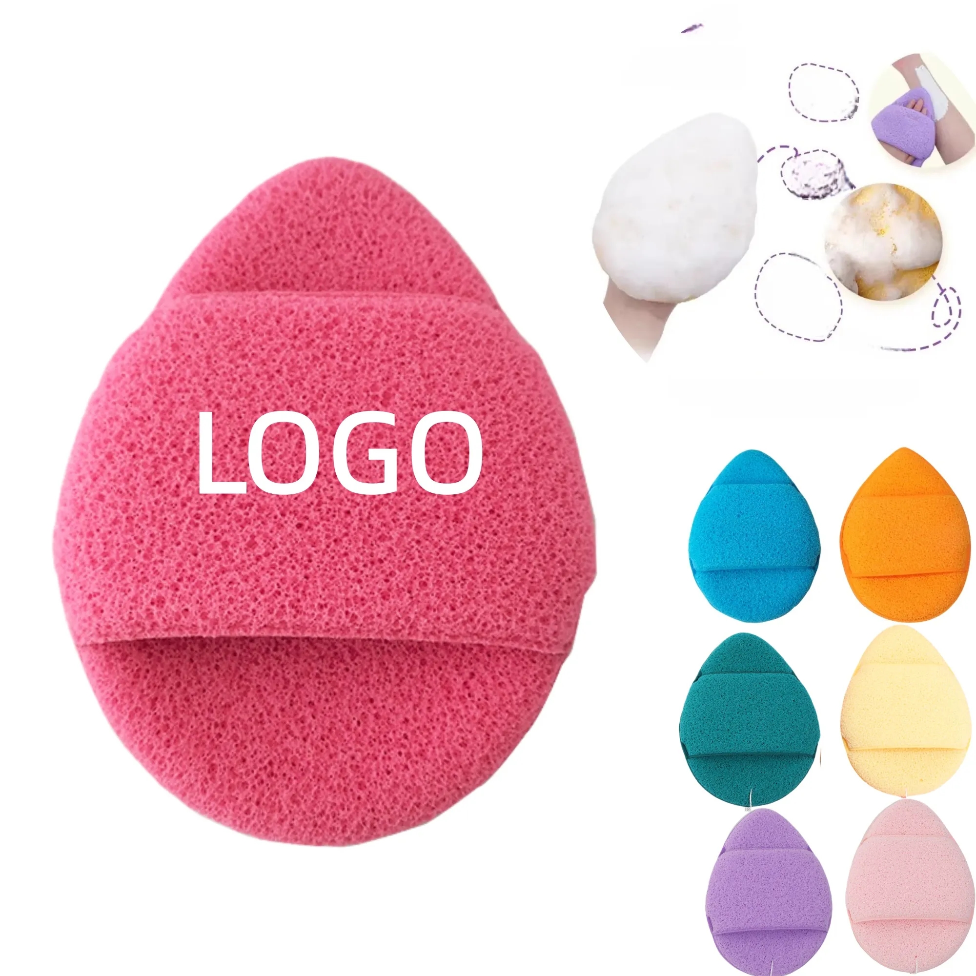Soft Face Cleansing Sponge Reusable Facial Washing Pad