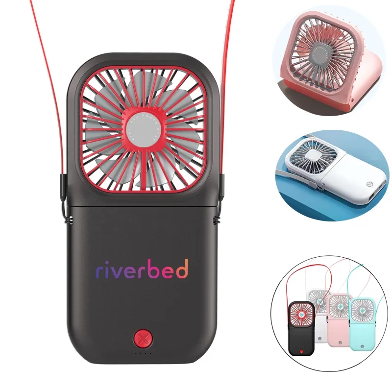 USB Rechargeable Handheld Portable Neck Fan 3