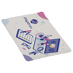Tablet 11" x 7" Microfiber Cleaning Cloth- Full-Color 19