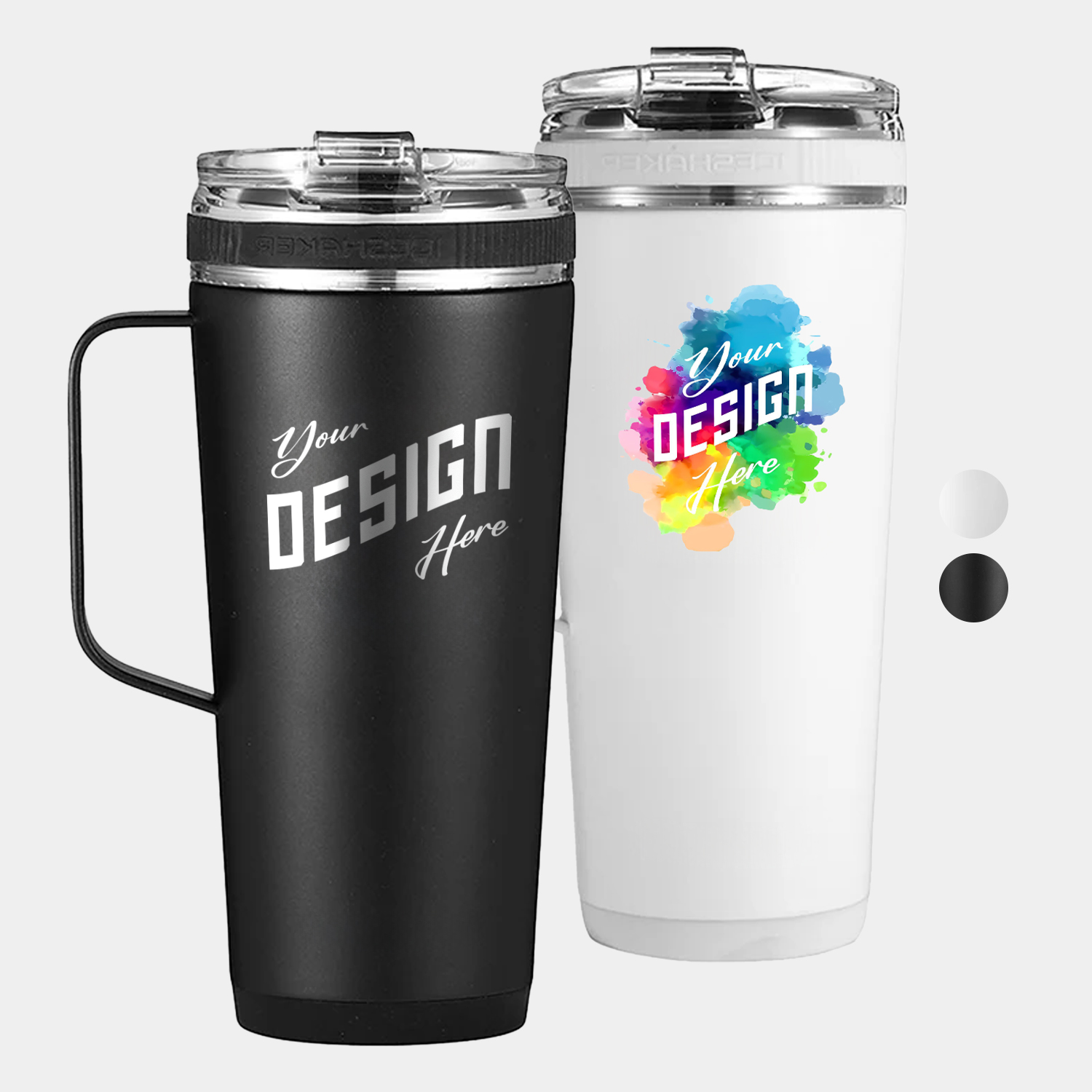 26 oz Ice Shaker® Stainless Steel Insulated Flex Bottle with Handle, custom water bottle with logo imprint 2