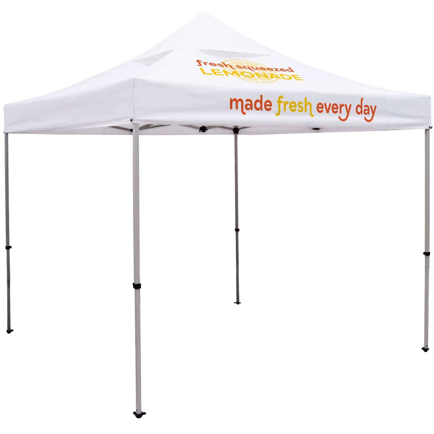 10' Deluxe Tent Kit with Vented Canopy (Imprinted, 2 Locations)