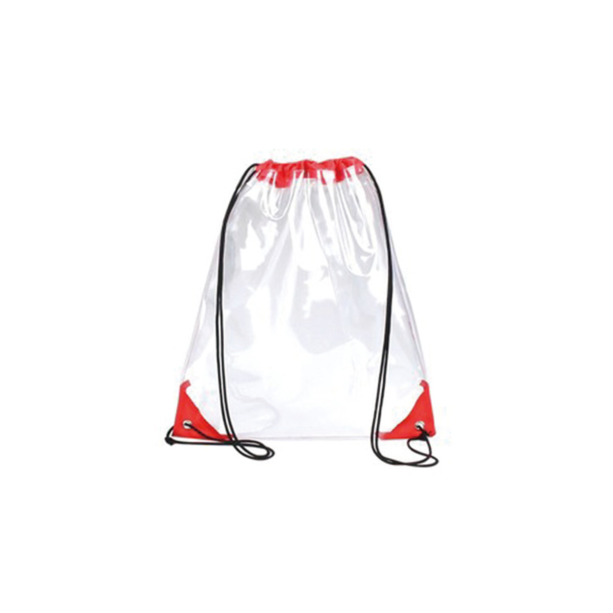 Large Clear Polyvinyl Chloride Drawstring Backpack With Reinforced Corners 7